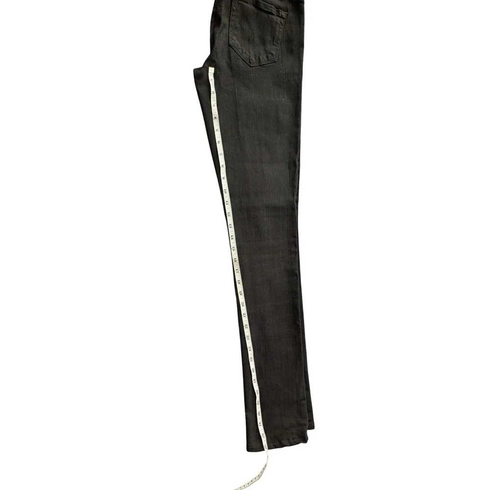 PAIGE Premium Denim Lou Lou Slim Straight Jeans Wmns Sz 28 Black USA Made Indie